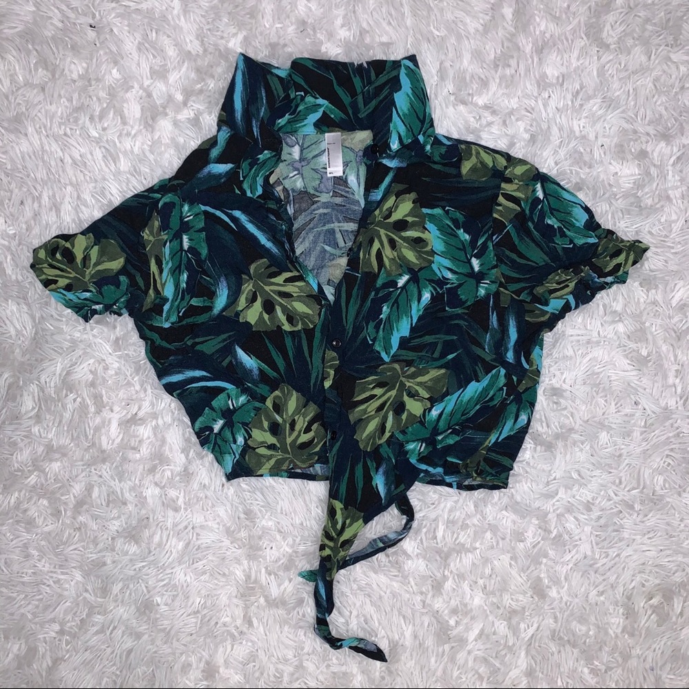 American Apparel jungle crop top